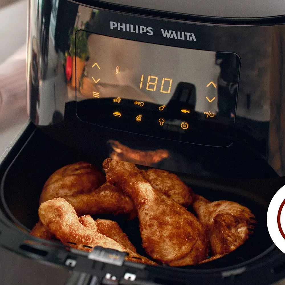 airfryer philips walita essencial assando frango.