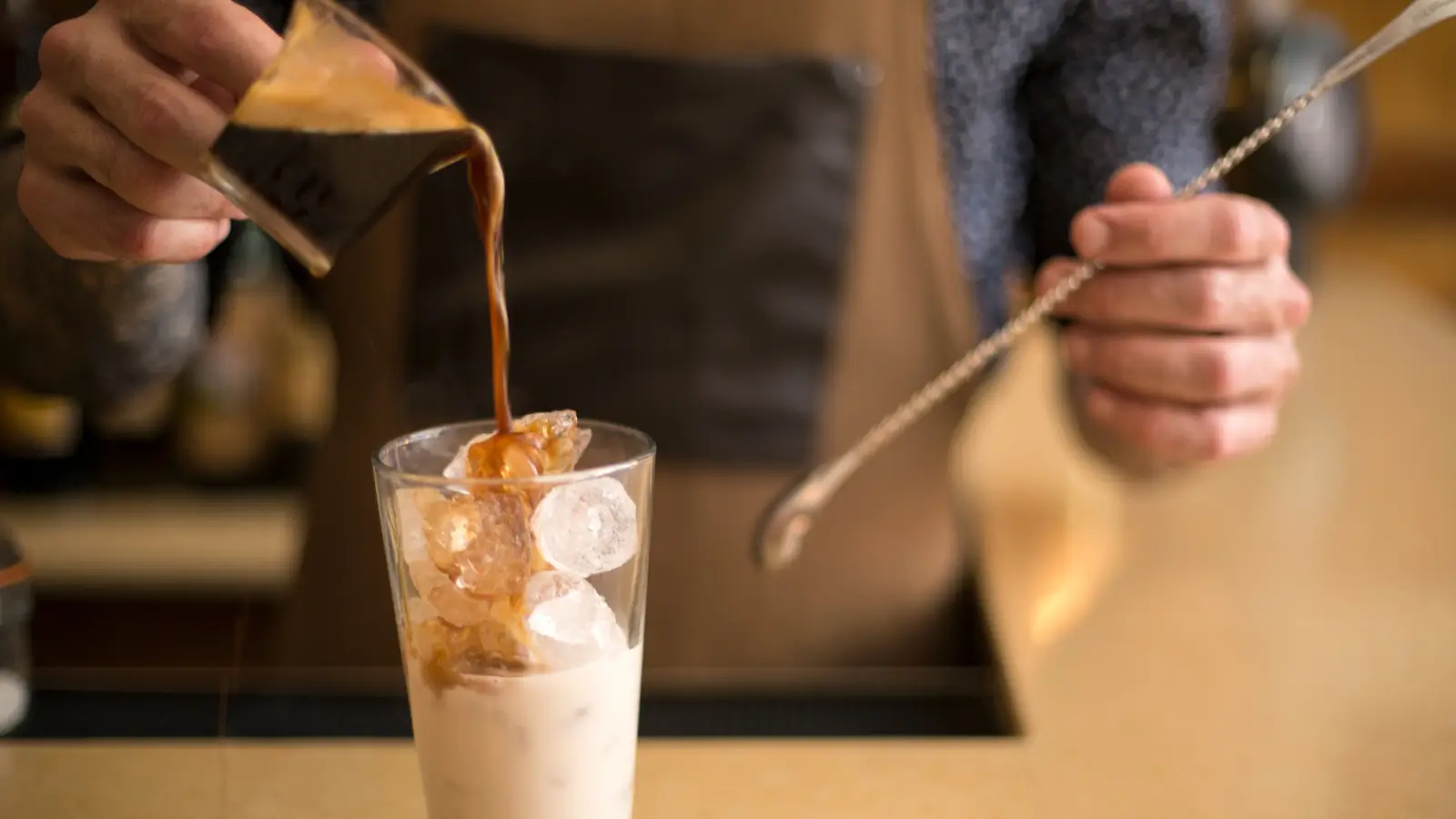 como montar um café gelado