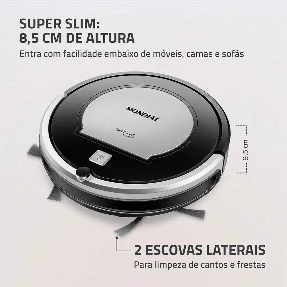 imagem do robô mondial fast clean advanced design superslim